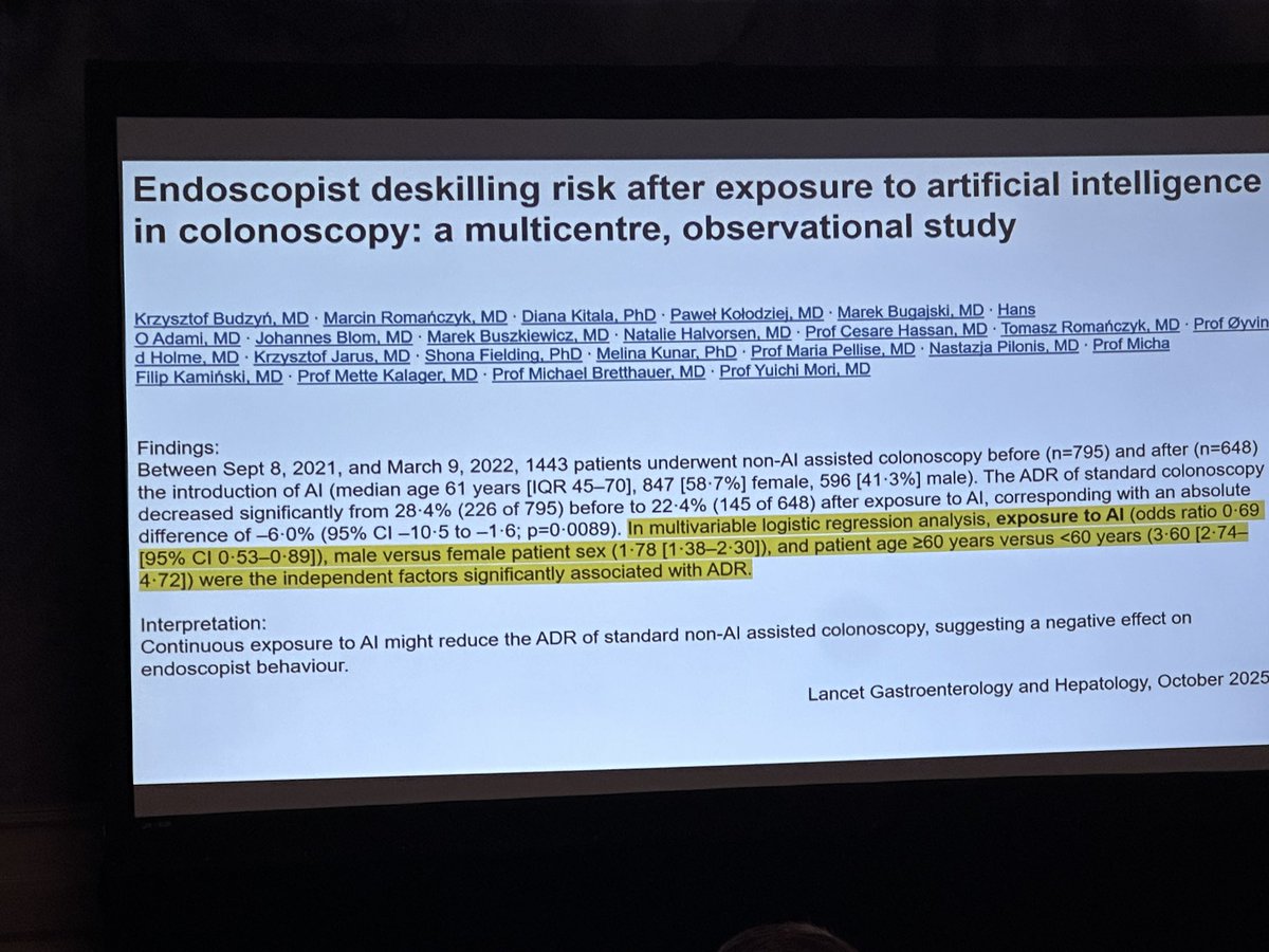 Can AI-assisted polyp detection negatively affect your ADR (deskilling)?
#SushovanGuha
<a href="/TexasGastros/">Texas Society for Gastroenterology and Endoscopy</a>