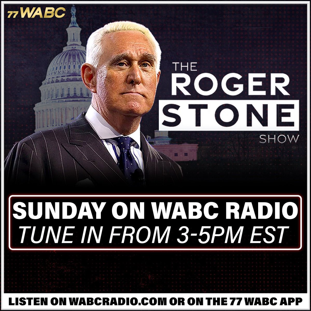 Assassinations in America Garfield, Lincoln, JFK, RFK, King ,Kirk. What they mean. Why they happen. Today on the Roger Stone Show  on 77WABC

3 to 5 PM ET

Listen LIVE at WABCRadio.Com