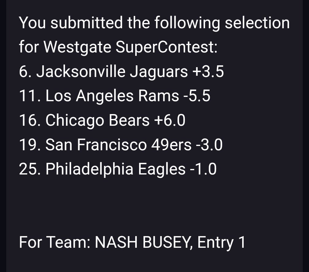 atsOracle's tweet image. My 2 entries this week. Went 4-1 last week in Circa and 2-3 in Westgate. LFG