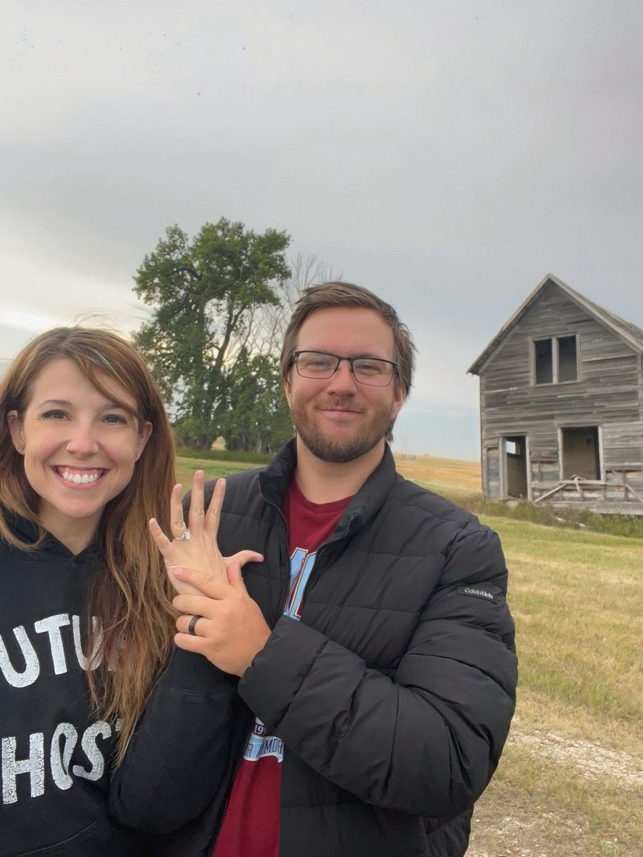 Engaged and stuffs. ;) 

(We both asked each other)
Also, that house has extreme sentimental meaning so it was perfect