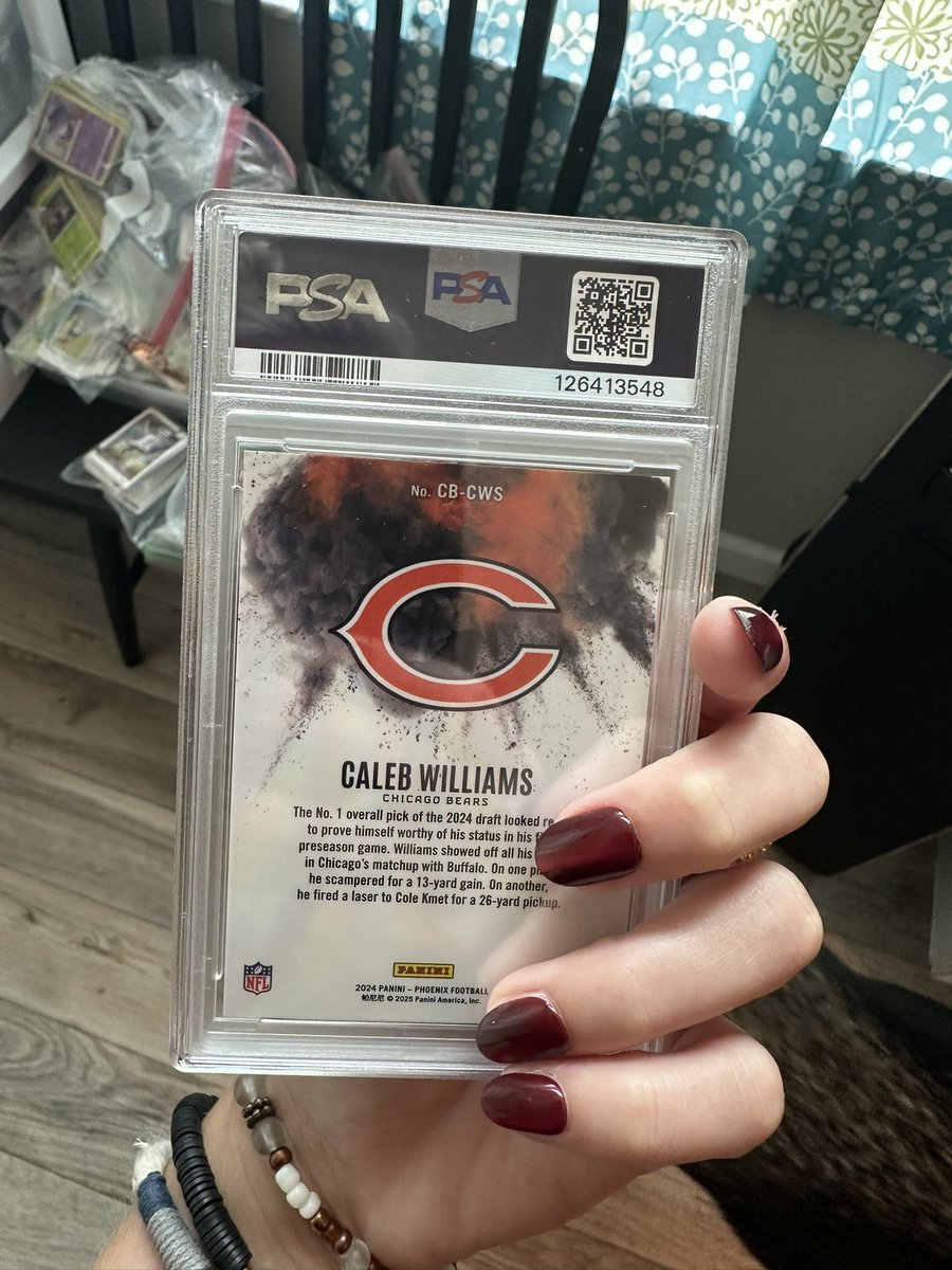 packbaddie's tweet photo. @cardboardbst Caleb Williams Color Blast PSA 10 GEM MINT!!💎🔥 - starting at 2.5K https://t.co/KQk4Ec2ZVw
