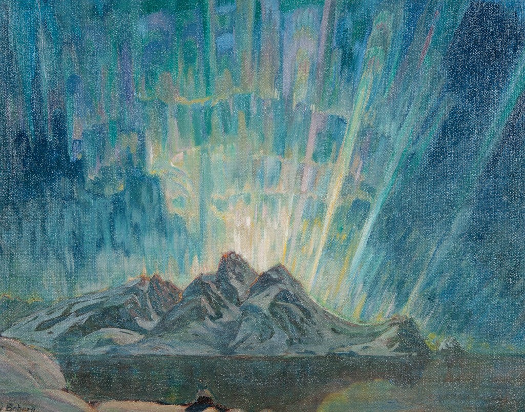 Northern Lights. Study from North Norway - Anna Boberg (Swedish, 1864–1935)