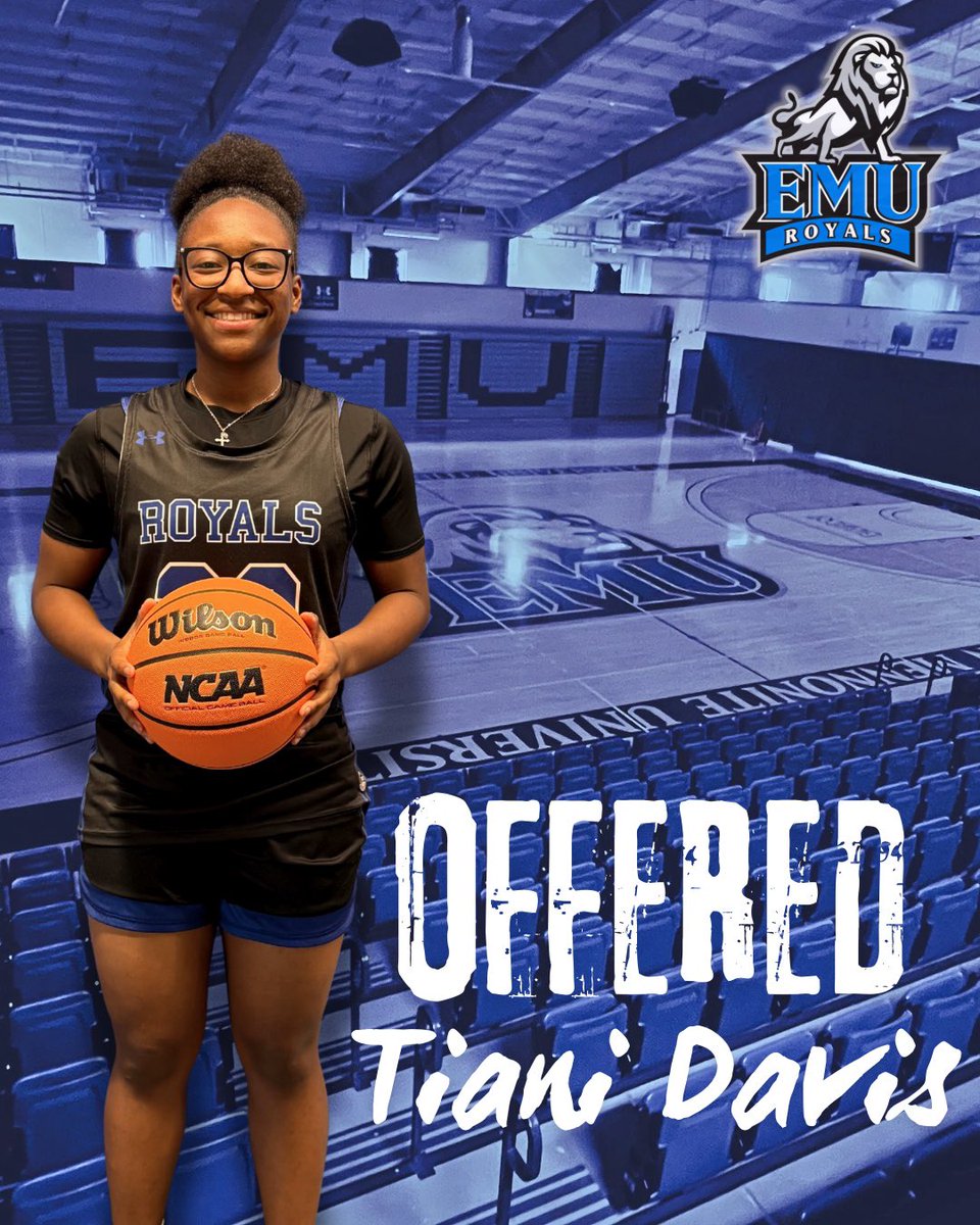 After an awesome visit with <a href="/JennyLoganPosey/">Jenny Logan Posey</a> and Coach Mik, I am honored to receive an offer to further my academic and athletic endeavors at <a href="/emu_wbb/">EMU Women's Hoops</a>! Very grateful for this opportunity. 🏀 Go Royals! <a href="/DelaneyRudd4/">Delaney Rudd</a> <a href="/Assist_U_/">AssistU Recruiting</a> <a href="/CoachJillDunn/">Jill Dunn</a> <a href="/burks_garrie/">Garrie Burks</a> <a href="/WinstonWbb/">Winston Salem Christian WBB</a> <a href="/lovee_lucky/">Lucky Rudd</a>