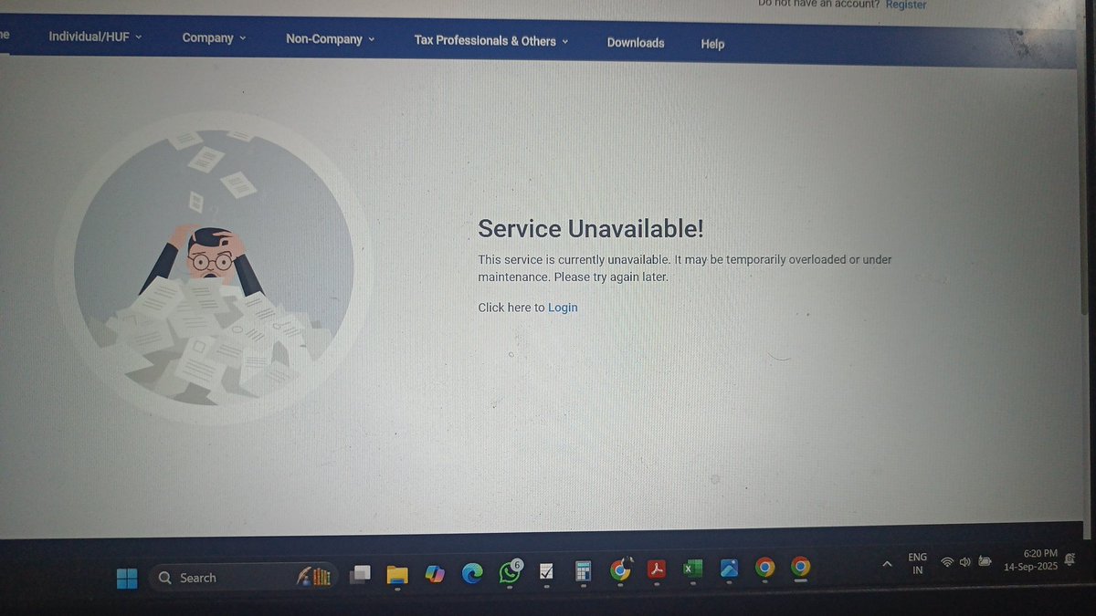 PrashantMello's tweet photo. @IncomeTaxIndia this is the position of your portal when you are sending sms to ppl stating all ITRs are available.. who is responsible for this taxpayer? Or the company maintaining the portal or the @FinMinIndia https://t.co/DNWTVv0PvB
