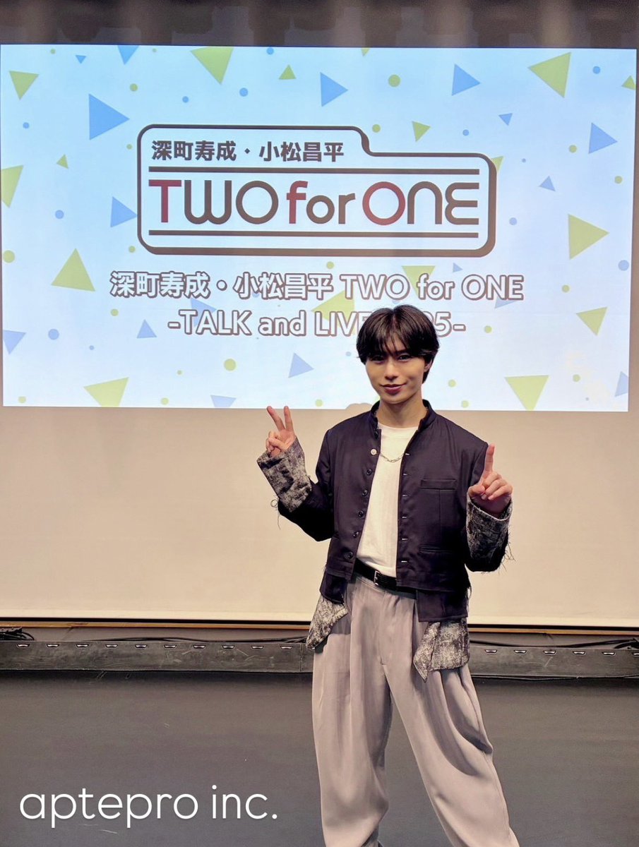 スタッフ】 本日は「深町寿成・小松昌平 TWO for ONE -TALK and LIVE