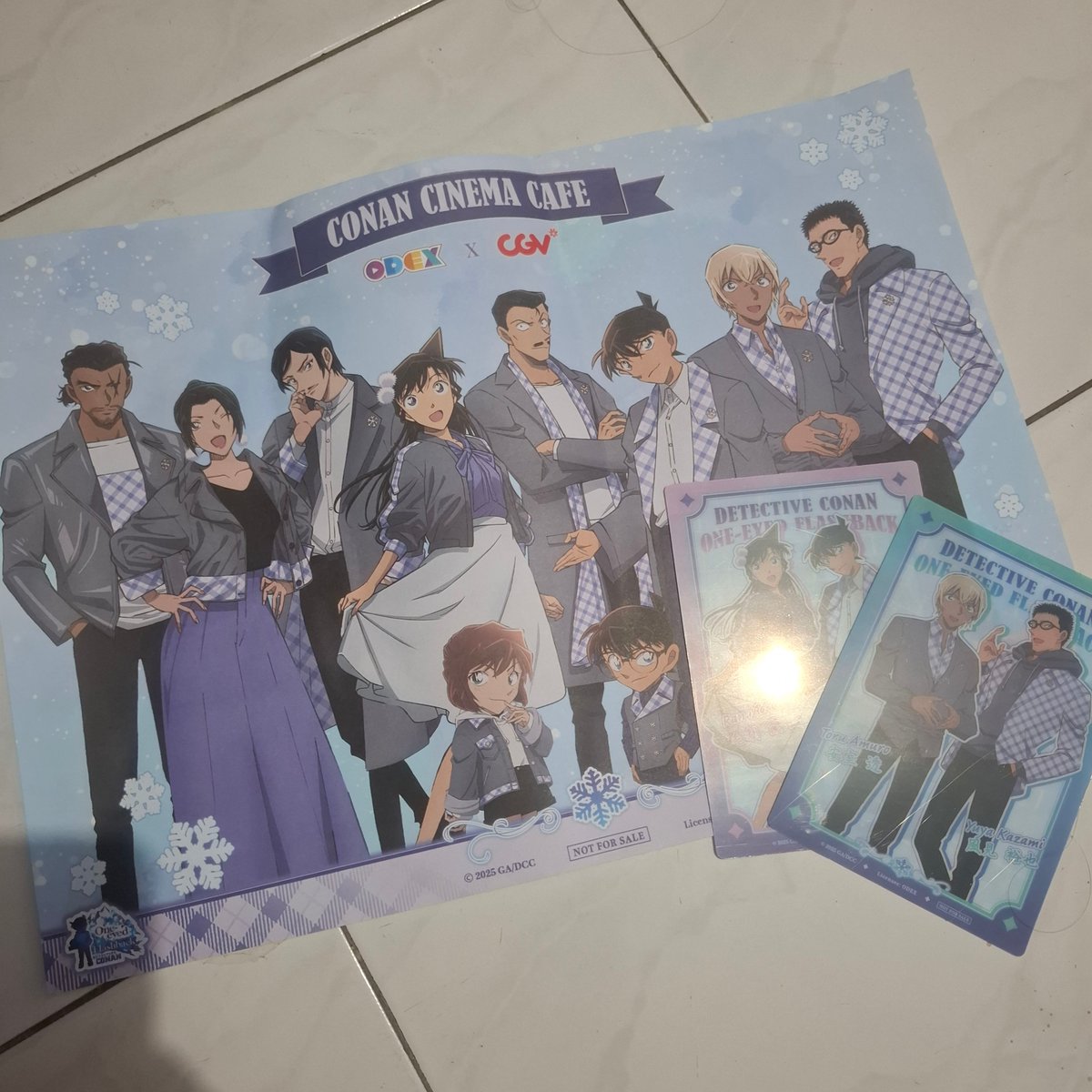 afififiya's tweet image. hasil main di conan cinema cafe 😻