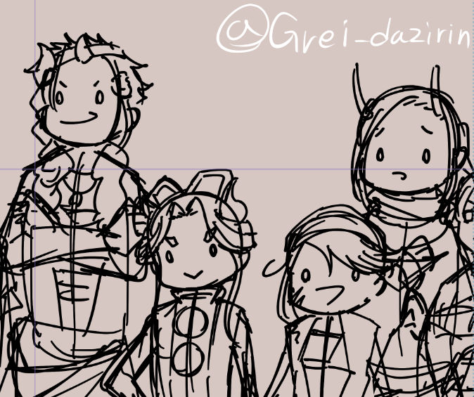 Grei_dazirin's tweet photo. 今日の落書き https://t.co/HhJ8XAH1jX