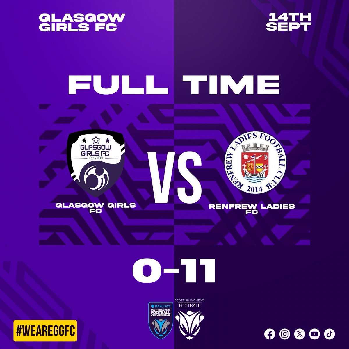 Glasgow Girls FC tweet media
