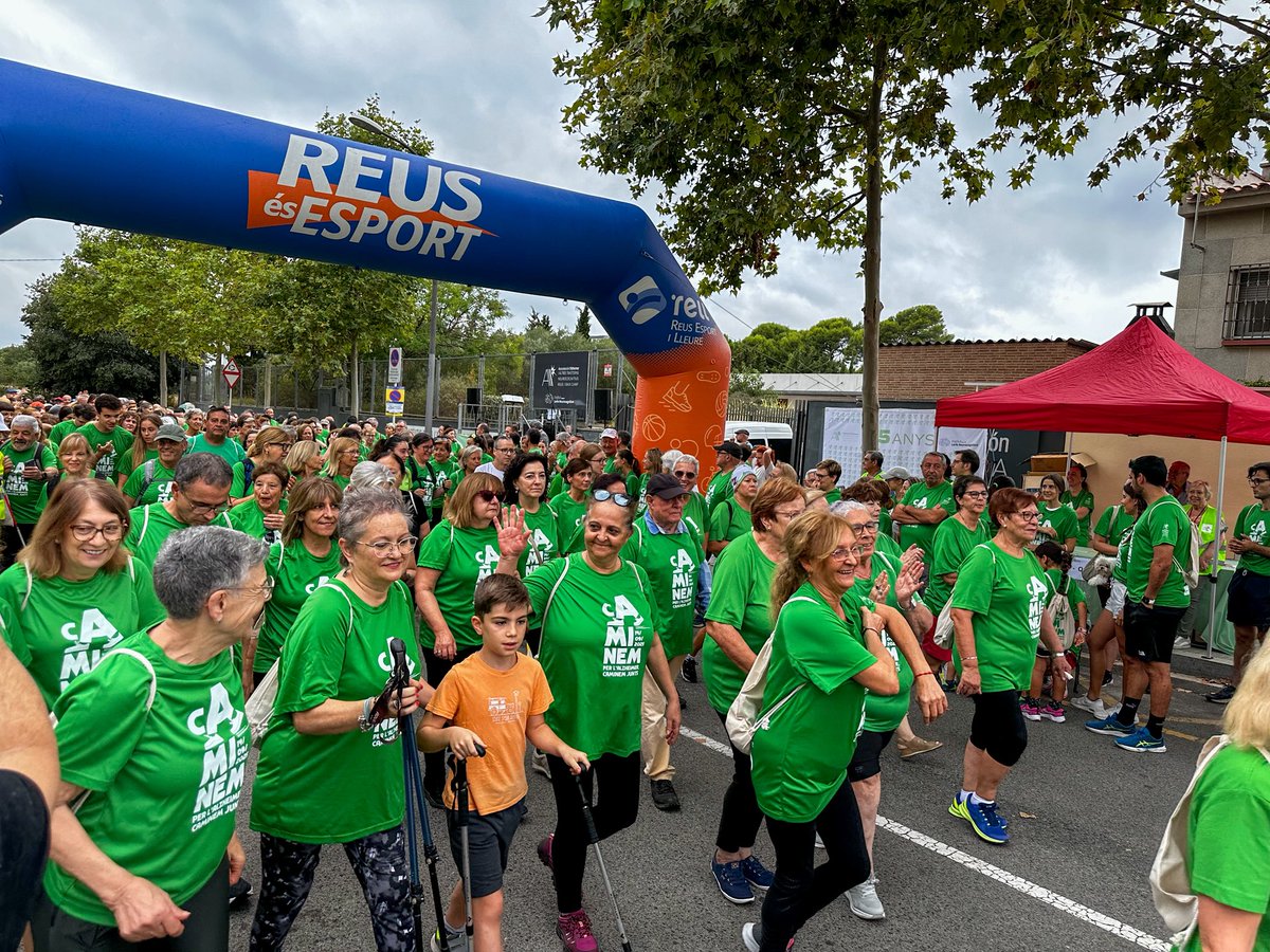 💚 Per segon any consecutiu caminem per l’Alzheimer amb la caminada organitzada per l’Associació d’Alzheimer i Altres Trastorns Neurocognitius de Reus i Baix Camp que pretén sensibilitzar i donar suport a les persones afectades per trastorns neurocognitius i a les seves famílies.