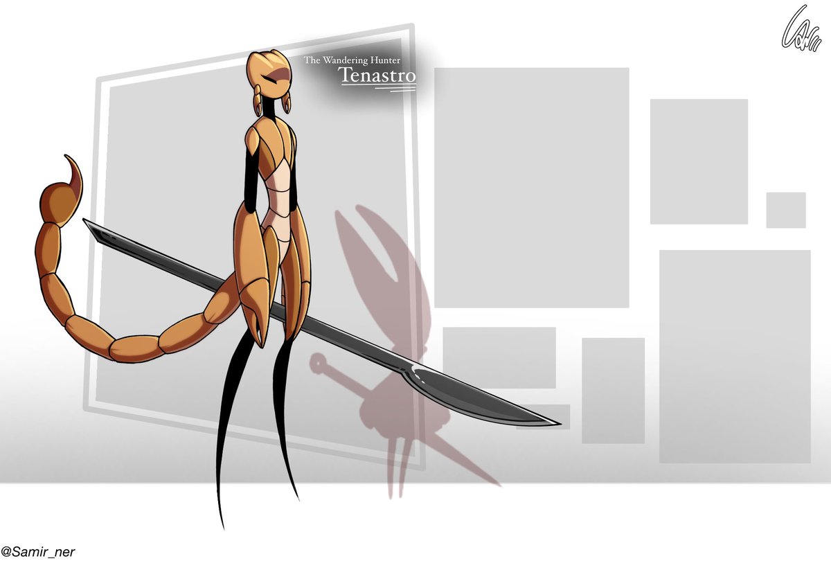 I think he look better now

Tenastro Redesing, now with his changes!
#art #ocart #oc #Silksong