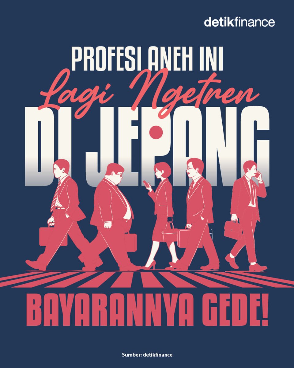 detikfinance's tweet photo. Pekerjaan yang keliatan sepele ini punya bayaran yang nggak main-main! Penasaran? Cek pembahasannya... 🤫⁣
⁣
>> https://t.co/ED9MFf4t9J

#Jepang #Jasa #Pekerjaan #Profesi #Karier https://t.co/F8bwQpSOFS