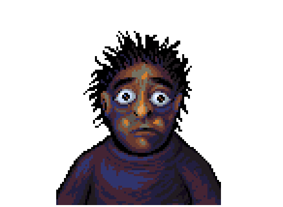 Sam from Look Outside is disabled. He is an amputee (canon, depending on route) and he has autism and OCD (headcanon).