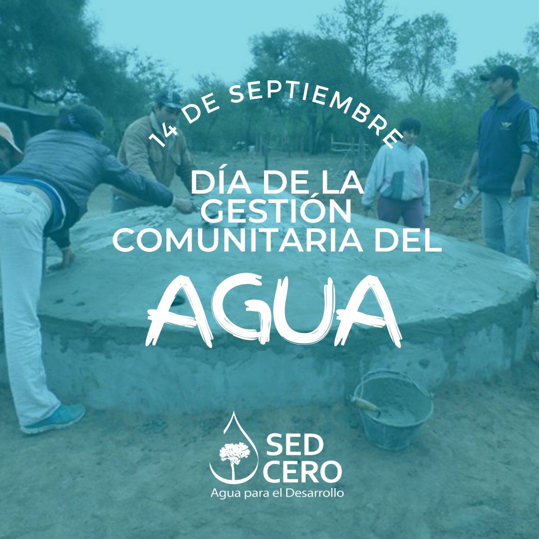[DÍA]
14 de septiembre - Día de la gestión comunitaria del Agua y Saneamiento en América Latina y el Caribe.

Conmemoramos en reconocimiento al trabajo que se realiza en beneficio de la calidad de vida, la salud y el desarrollo de las comunidades.

¡Agua y Saneamiento para tod@s!