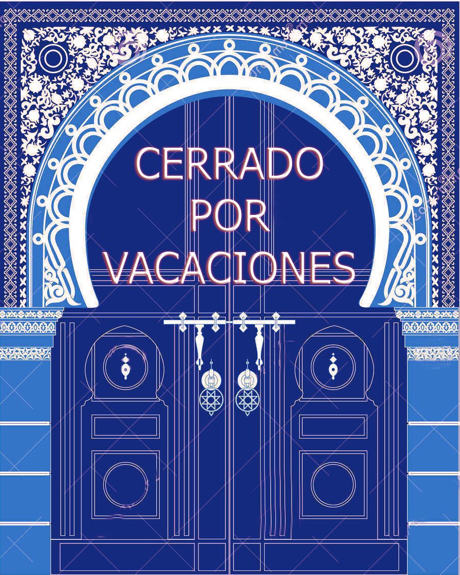 Cerrado por vacaciones del 15 al 25
ABRIMOS EL 26 DE SEPTIEMBRE