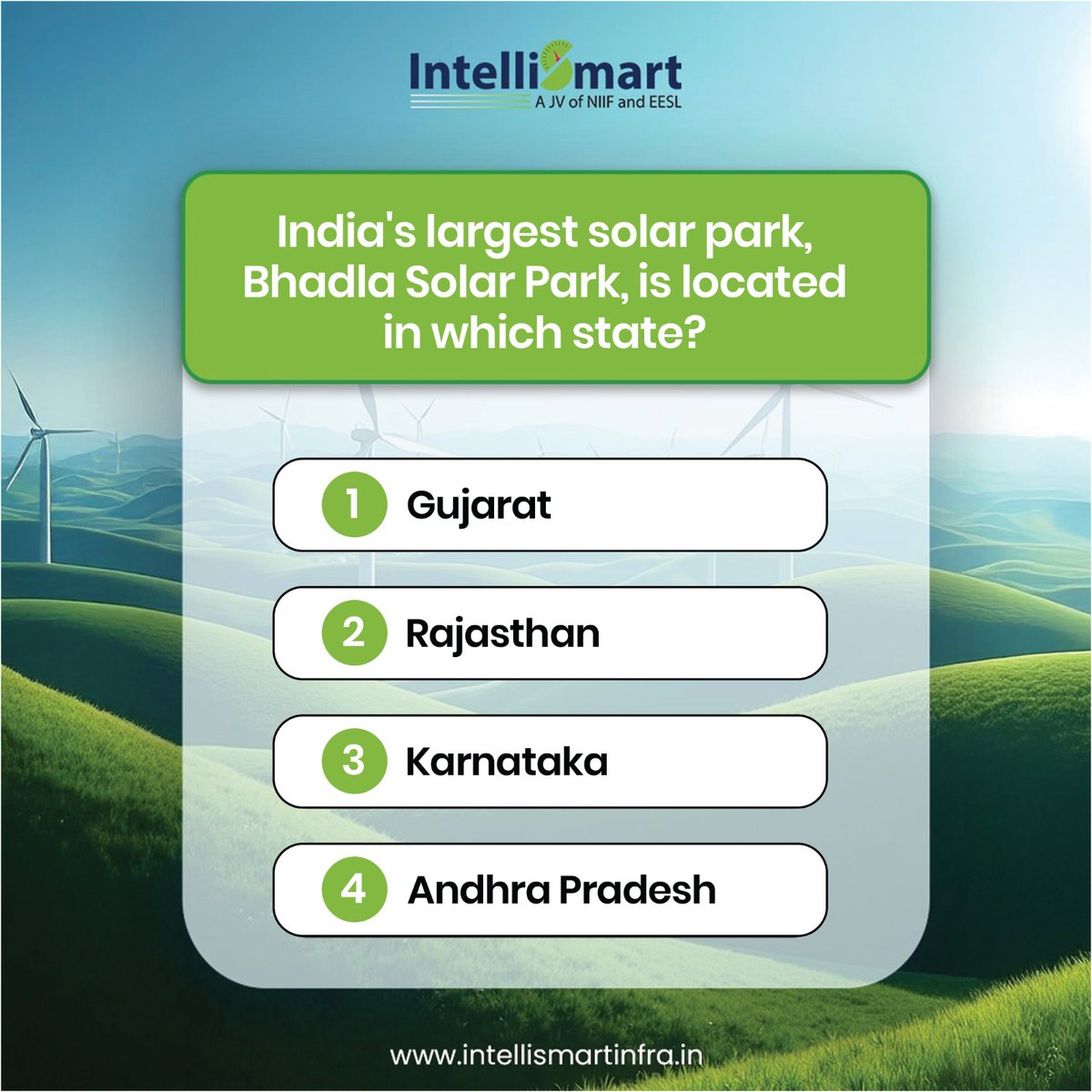 Intelli_Smart's tweet image. #MondayQuiz
How well do you know India’s energy sector? Drop your answers in the comment section below. Tag your colleagues to take the challenge too!
#solarpower #energysector #renewableenergy #solarenergy