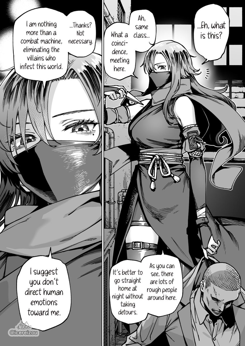 Because I recognized the face of the kunoichi who helped me in the