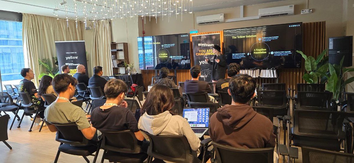 And we’re on! <a href="/Yellow/">Yellow</a> Ideathon 2025 Singapore Edition has begun.🚀

If you’re not here, you’re already missing the insights that shape tomorrow.

#BizThonInYellow