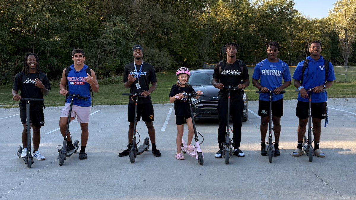 How’s coaches kids spend their birthday! 🛴 💨