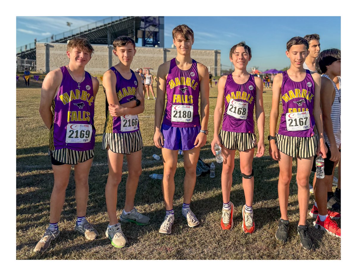JV Boys – 2nd Place 🥈
Solid team finish! Connor cracked the Top 5, Hudson placed 9th, &amp; Tanner 15th to help the JV boys earn 2nd place overall. Consistency, grit, and PRs across the lineup! 💪🏼 #MustangXC #RunTheLegacy
