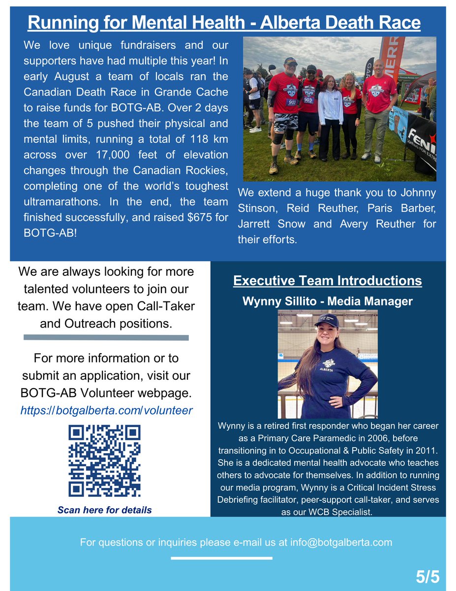 Boots On The Ground Alberta (@botgalberta) on Twitter photo Check out the newest edition of our newsletter. It's got exciting updates.
Are you interested in receiving our quarterly newsletter? Drop your email in the comments or send it to us at media@botgalberta.com
#Newsletter #Updates #CommunityEvents #BOTGAB Check out the newest edition of our newsletter. It's got exciting updates.
Are you interested in receiving our quarterly newsletter? Drop your email in the comments or send it to us at media@botgalberta.com
#Newsletter #Updates #CommunityEvents #BOTGAB