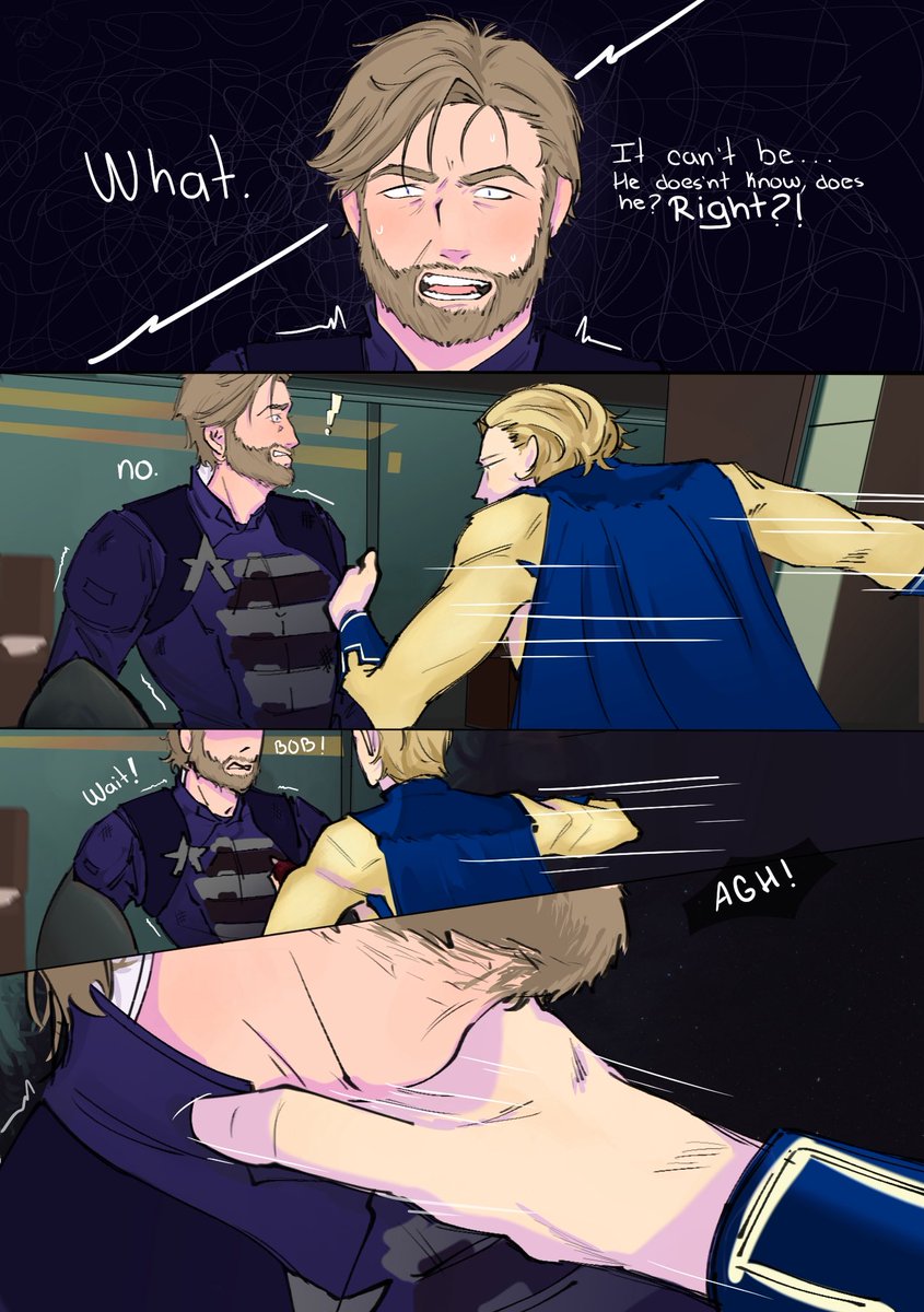 luxstarling_'s tweet photo. And I'm done 🤠 

After I finished painting, I was wondering if there were any fanfics on this theme. 

I hope you like the little John x Bob Omegaverse comic ✨
 
#Sentry #sentryagent #JohnWalker #BobReynolds #fanart #omegaverse 

4 https://t.co/XARNc3mqGV