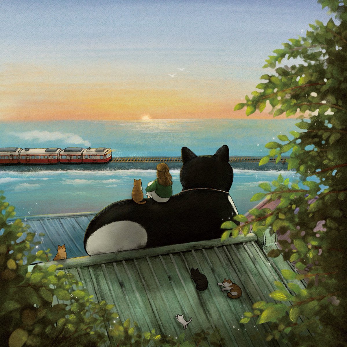 一緒にみる夕日🌞🪽

#illustration #Illustrator #イラストレーター #イラスト #イラスト好きさんと繋がりたい #猫のいる暮らし #猫のいる暮らし