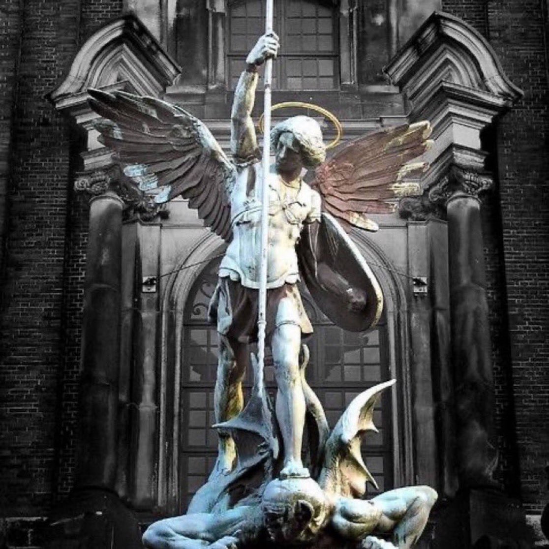 father_rmv's tweet photo. “Veneration of St. Michael is the great remedy against despising the rights of God, against insubordination, skepticism and infidelity.” (St. Francis de Sales) https://t.co/q4ENIlM0nr
