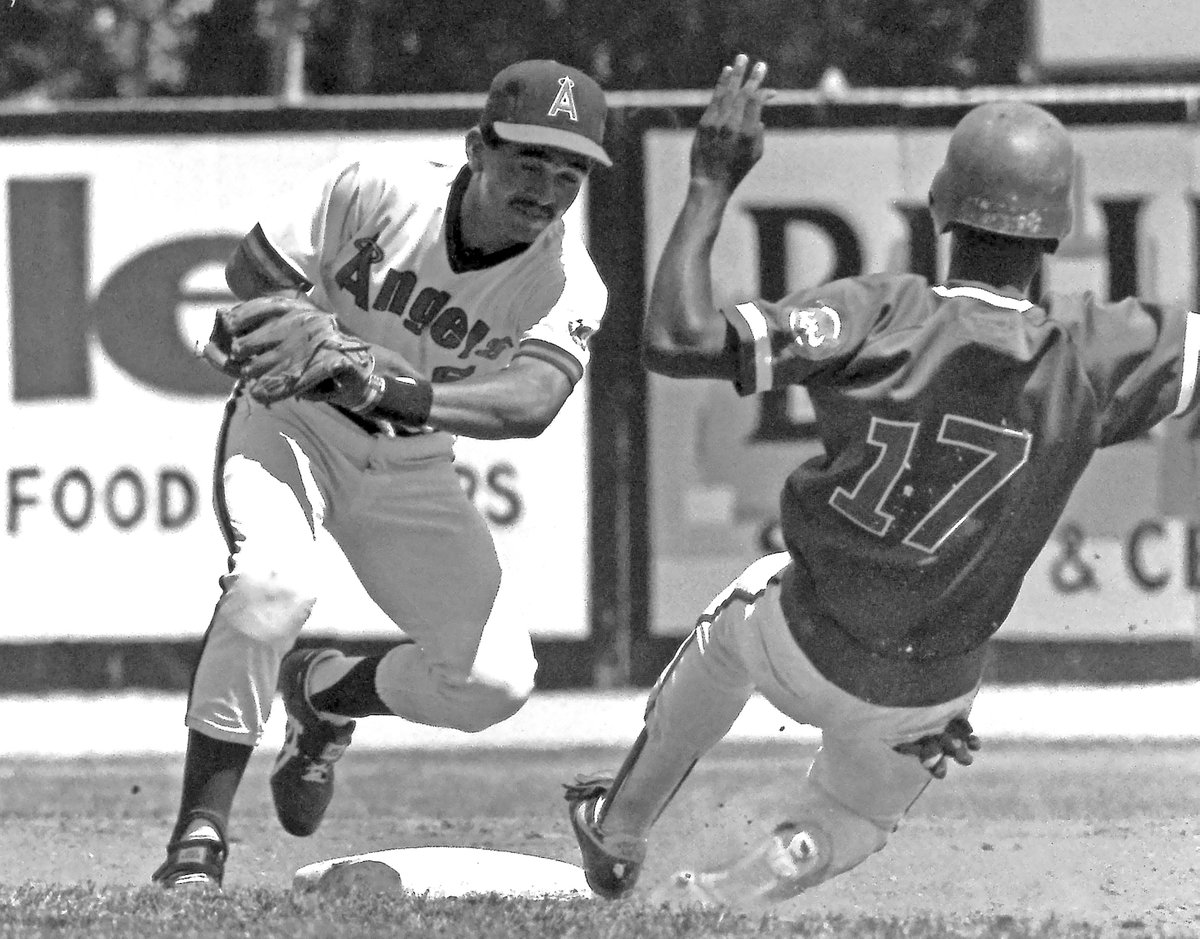Davenport, Iowa -- Quad-City Angels and the Peoria Chiefs, August 2, 1987.  I never knew what, if anything, I had until the TRI-X was developed.