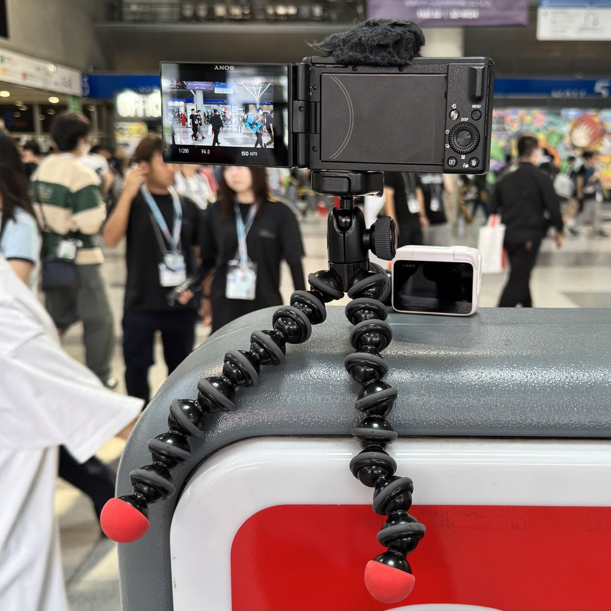 BAIKINMEN_YTube's tweet image. 【お願い🙏】

正味もう見つかる気してないが、、

vlogカメラを28日のTGSの終わり際に落としてしまったようで、、

もし誰か見つけてたら、映像だけでもいいので送ってもらえると、、🙇‍♂️

こんな見た目です:
下にゴリラポッド三脚が付いてます

#TGS2025 
#東京ゲームショウ2025