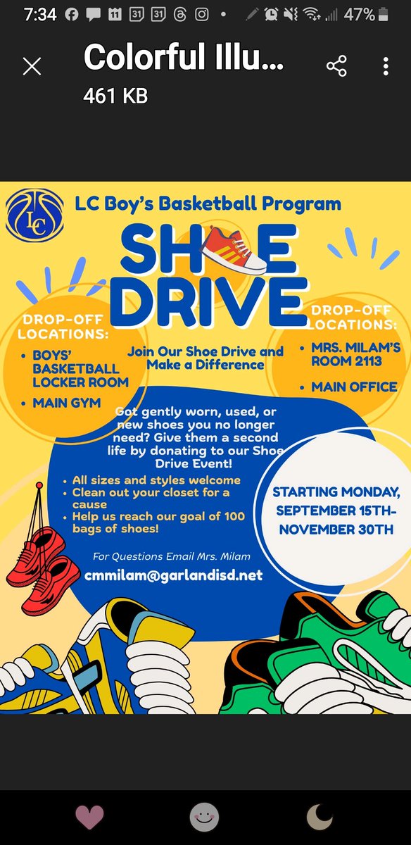 Christie Milam (@milamchristie) on Twitter photo <a href="/LCHS_Patriots/">Lakeview Centennial Patriots π</a> <a href="/LCPatriotHoops/">Lakeview Centennial Boys Basketball</a> 
Hey Patriots, its HOCO week! As your getting ready for this week's activities,  don't forget to donate those shoes you're not wearing! Drop off at 2113, the main gym, or main the office! #hoco2025 #generosity <a href="/LCHS_Patriots/">Lakeview Centennial Patriots π</a> <a href="/LCPatriotHoops/">Lakeview Centennial Boys Basketball</a> 
Hey Patriots, its HOCO week! As your getting ready for this week's activities,  don't forget to donate those shoes you're not wearing! Drop off at 2113, the main gym, or main the office! #hoco2025 #generosity