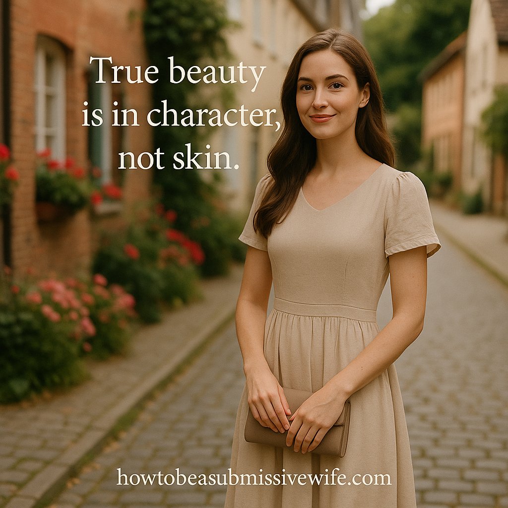 howtobeasubwife's tweet image. A submissive wife’s beauty is in her grace and modesty, not in revealing skin.

#SubmissiveWife #TraditionalMarriage #Modesty