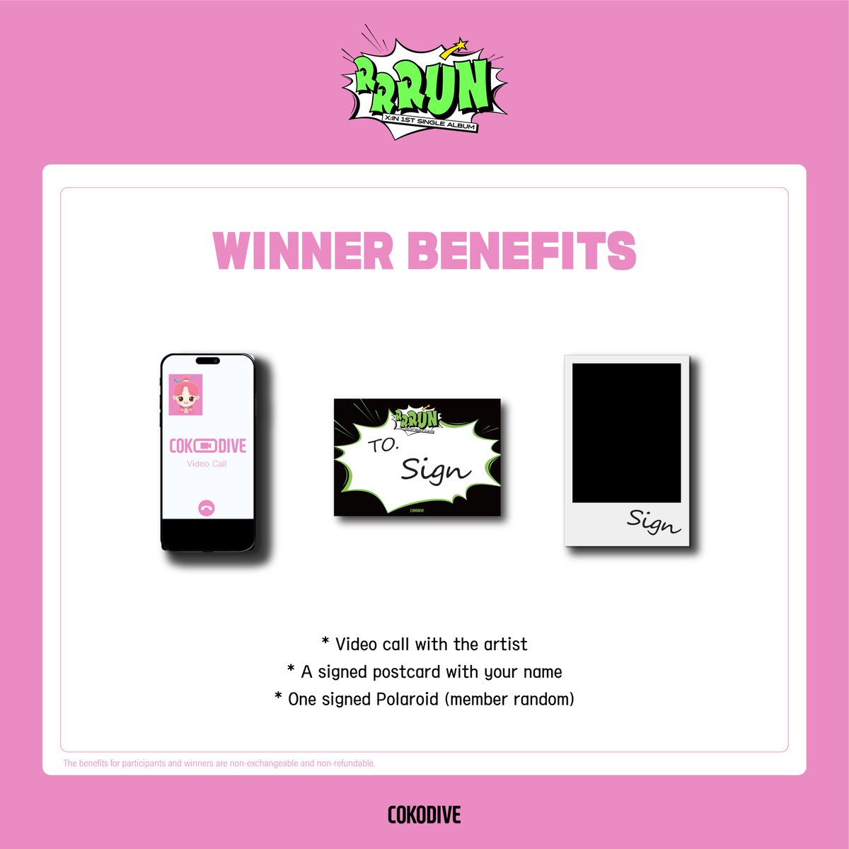 Cokodive_event's tweet image. [📢] #엑신 #XIN
1st Single Album [RRRUN]
LAST VIDEO CALL EVENT

🎁 Participant Benefits
X:IN Harry Potter ver. unreleased photocard presented
🎁 Winner Benefits
Each winner will receive one signed Polaroid (member random)

✨ Event Schedule: 2025. 10. 10 (Fri) 20:00 (KST)
 📆…