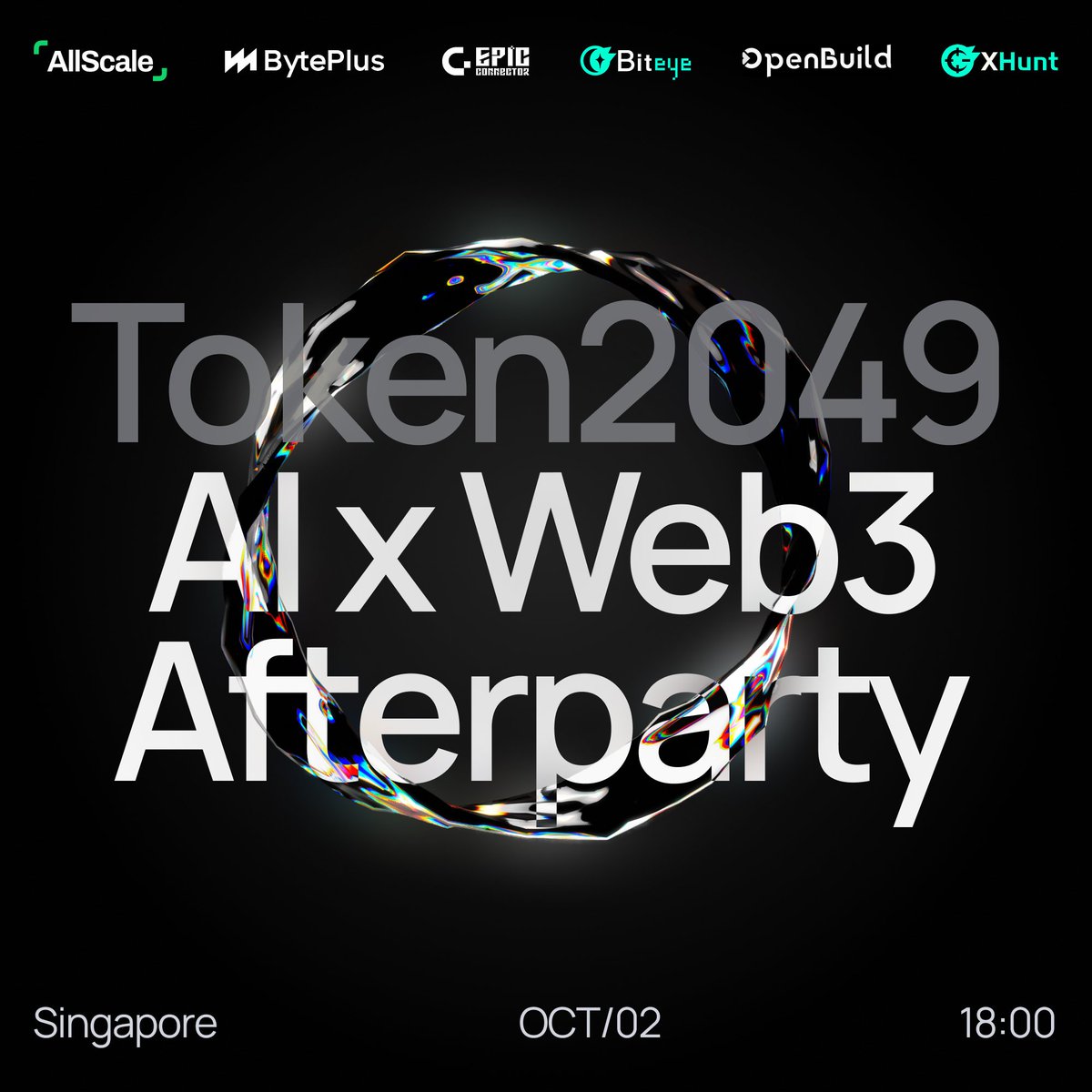 🚀 #Token2049 期间，快来加入最受期待的 AI x Web3 主题 Afterparty！共度一个干货满满的夜晚。

重磅环节不容错过：《AI如何重塑Web3创作者经济》

我们将深入探讨：
✔️ 内容挖矿（InfoFi）的真实发展阶段与未来前景
✔️ AI在内容创作中的实际应用
✔️ Agent会取代人类创作吗？
✔️