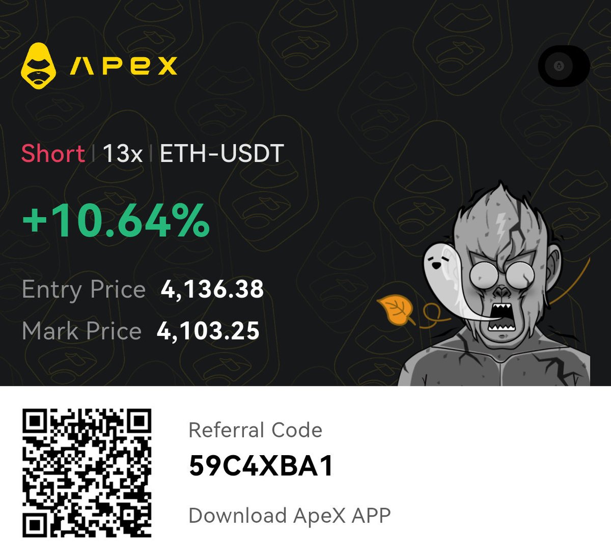 0xHeatt's tweet image. Just linked my X account to ApeX Omni — I&apos;m all set to trade, flex, and earn.
Decentralized trading just hits different.
Ready to run it up?
omni.apex.exchange/activity/m/ref…

Time to DEX with ApeX @OfficialApeXdex 
#ApeXOmni #ApeXDEX