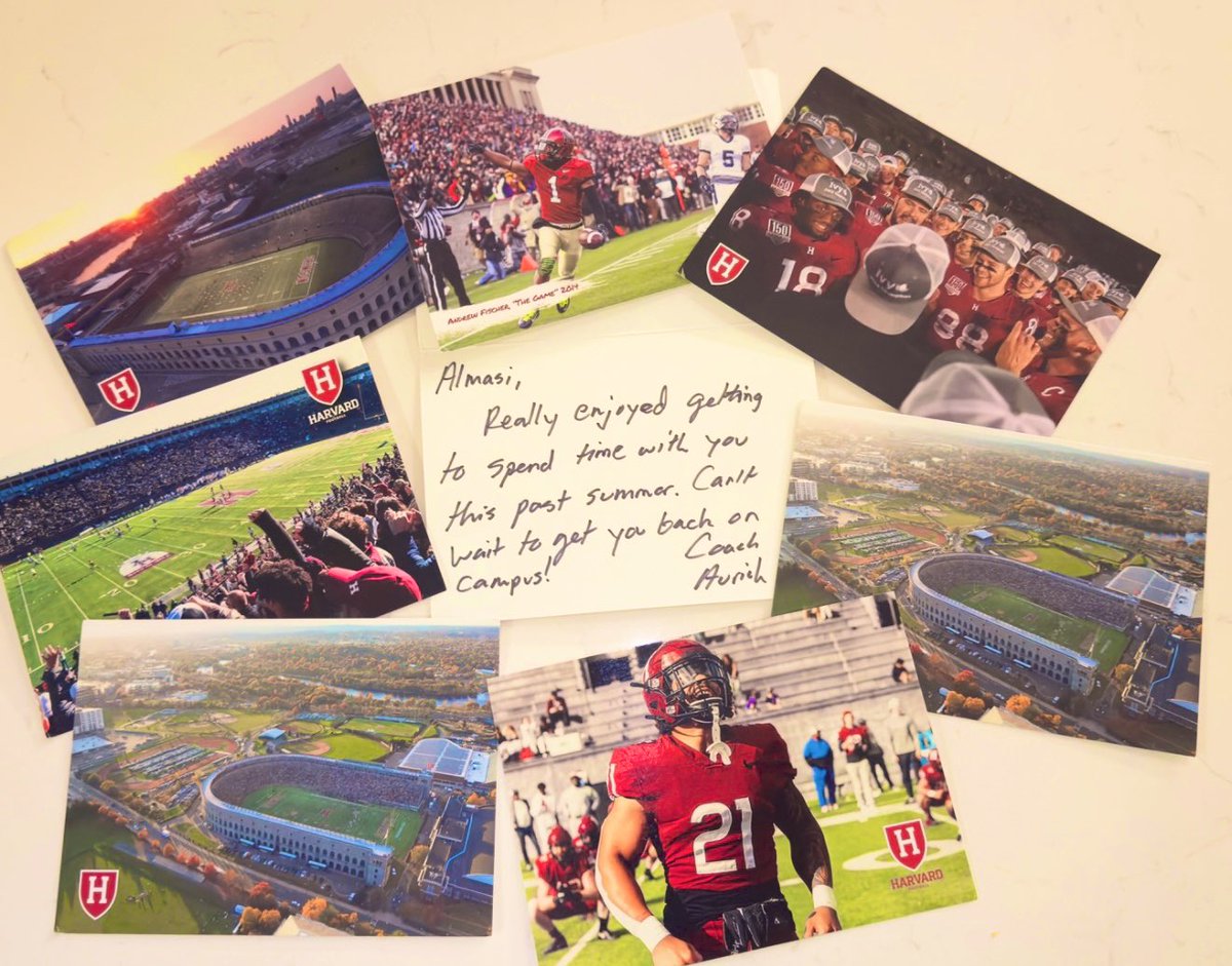 AlmasiGlennJr's tweet photo. Thank you @HarvardFootball for the mailbox love. https://t.co/8BThMvY3Gt