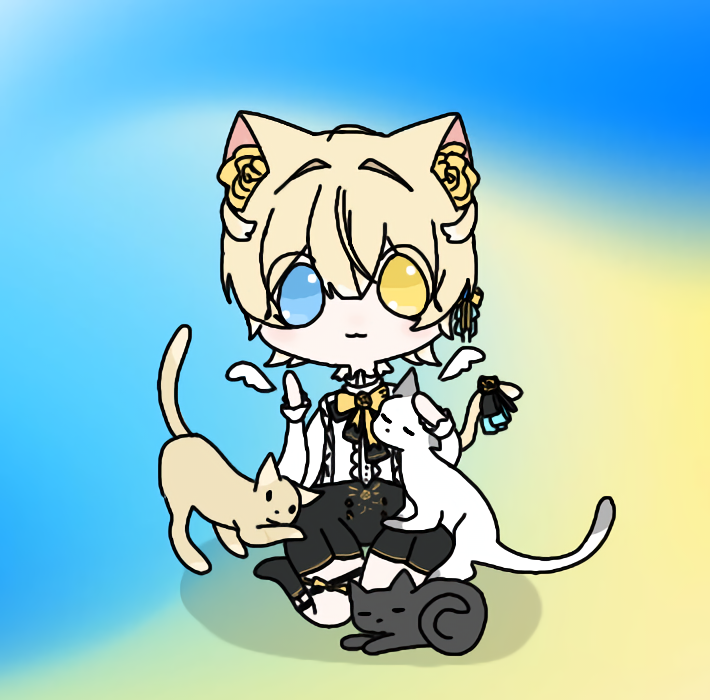 _Ka_nya_'s tweet photo. 🐱🩵#猫乃にゃた
🐱💛#にゃたぁーと
ちびを描くのが苦手
I'm not good at drawing chibi
(I tried) https://t.co/sZy1ueTBA9