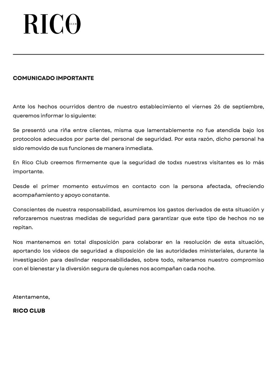 COMUNICADO IMPORTANTE
