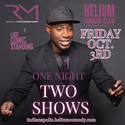 Grab your tickets Indianapolis and get ThatGoodFunny in your life!
Friday Oct 3rd <a href="/HeliumComedyIND/">Helium Comedy IND</a> 

indianapolis.heliumcomedy.com/events/120480