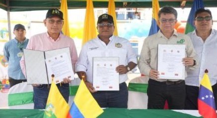 Gobernadores de Estados fronterizos de Venezuela y Colombia firman memorándum de entendimiento. #venezuelaNoesunaAmenaza