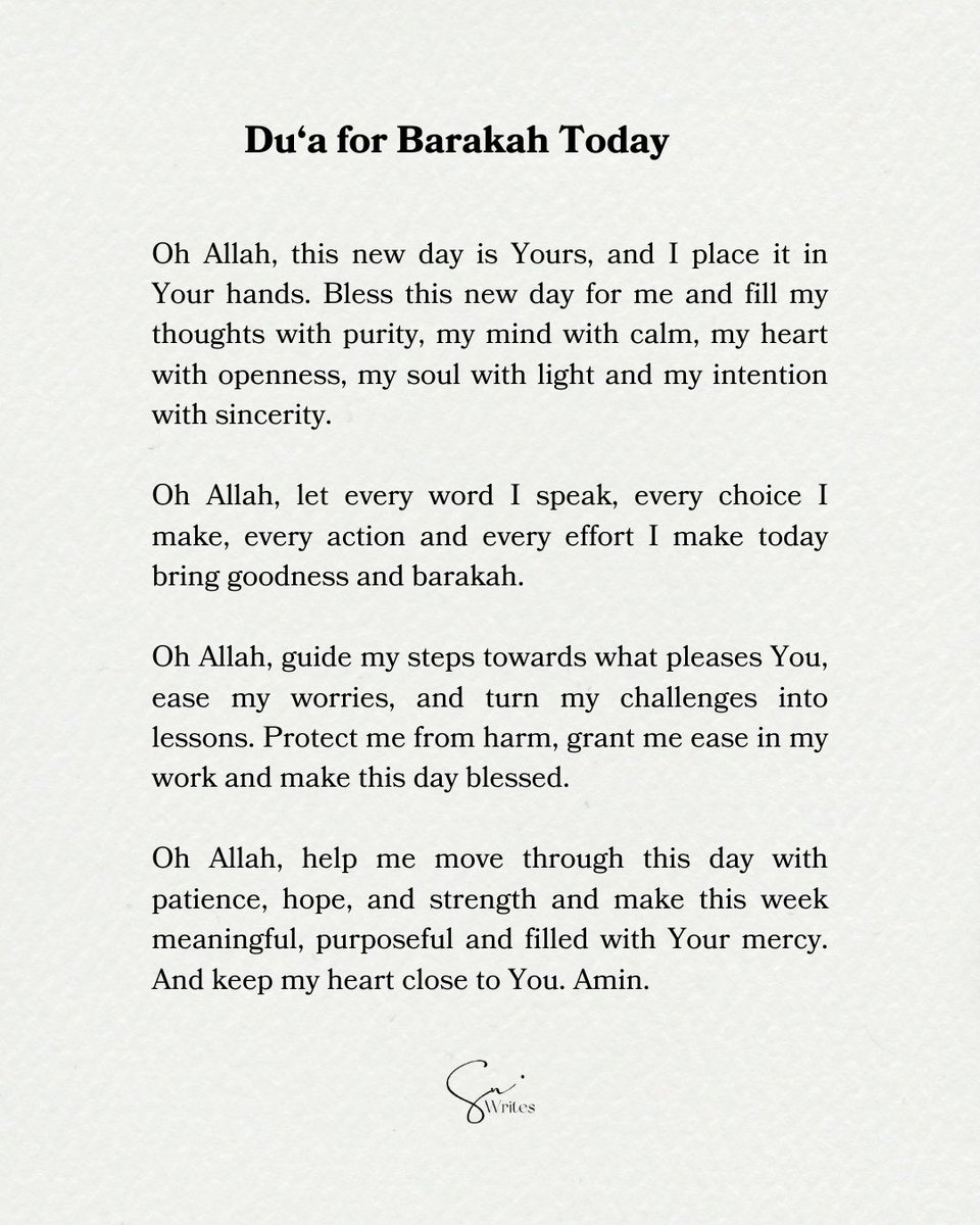 snwrites's tweet image. Oh Allah grant us Barakah 🤲🏻