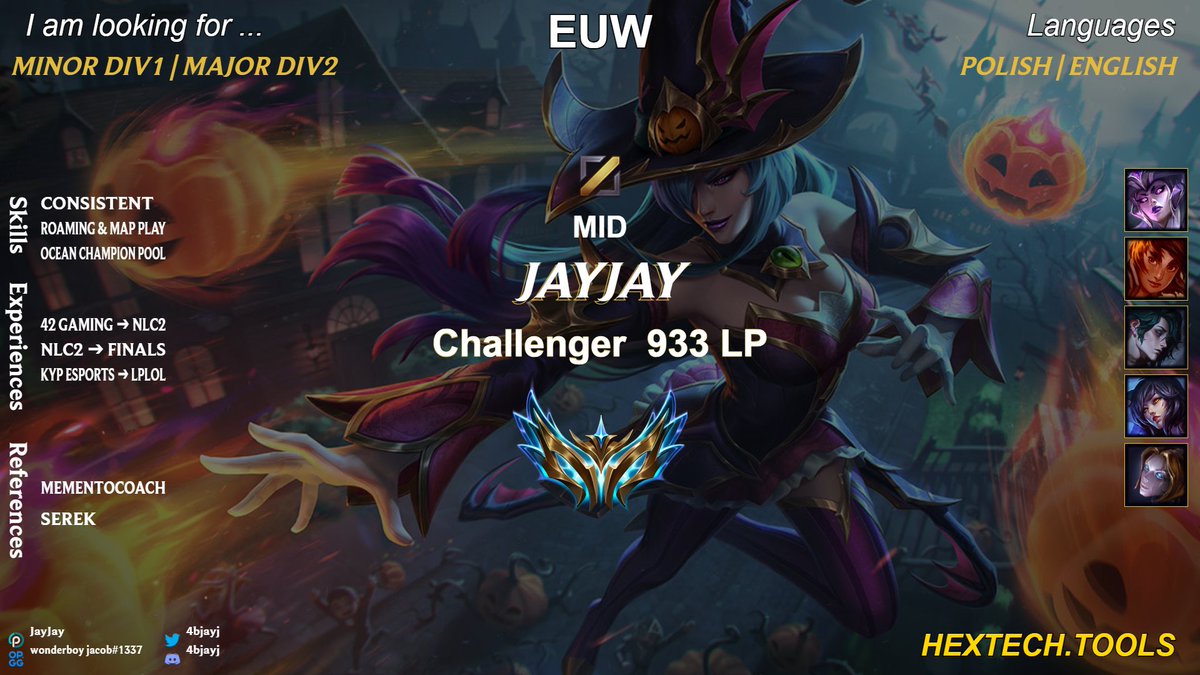 After securing 2nd place in both the LCD regular split and playoffs with <a href="/GardenGamingGG/">Garden Gaming</a>, I’m now open to exploring new opportunities.
I bring strong shotcalling experience, with VODs available on request via DM | Discord.
References:
<a href="/MementoCoach/">Memento</a> 
<a href="/Serekkkk/">Serek</a> 
<a href="/mikkelsoe1/">Søe</a>
❤️&amp;🔁