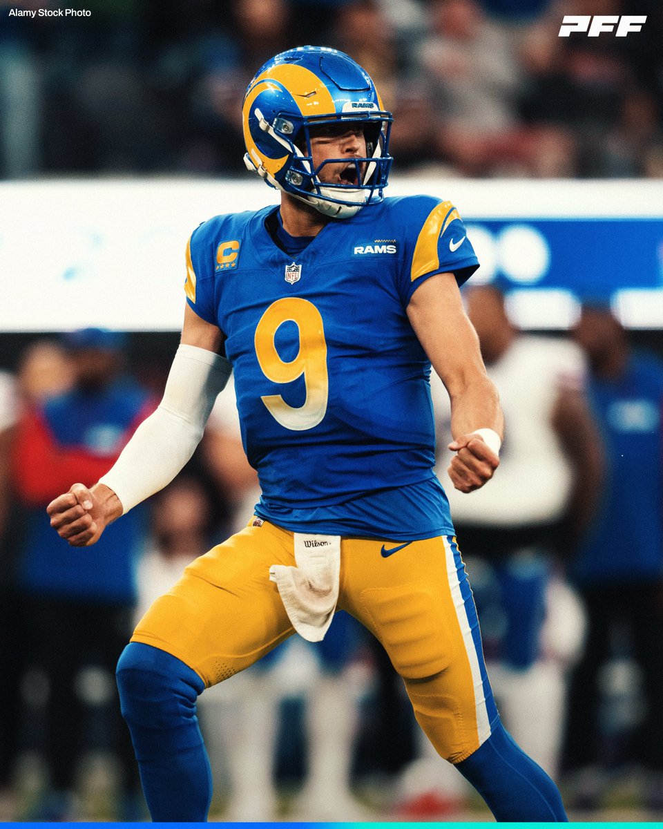 PFF's tweet image. Matthew Stafford in the 4th quarter vs Indianapolis 

🧊 9/10
🧊 172 passing yards 
🧊 2 TDs