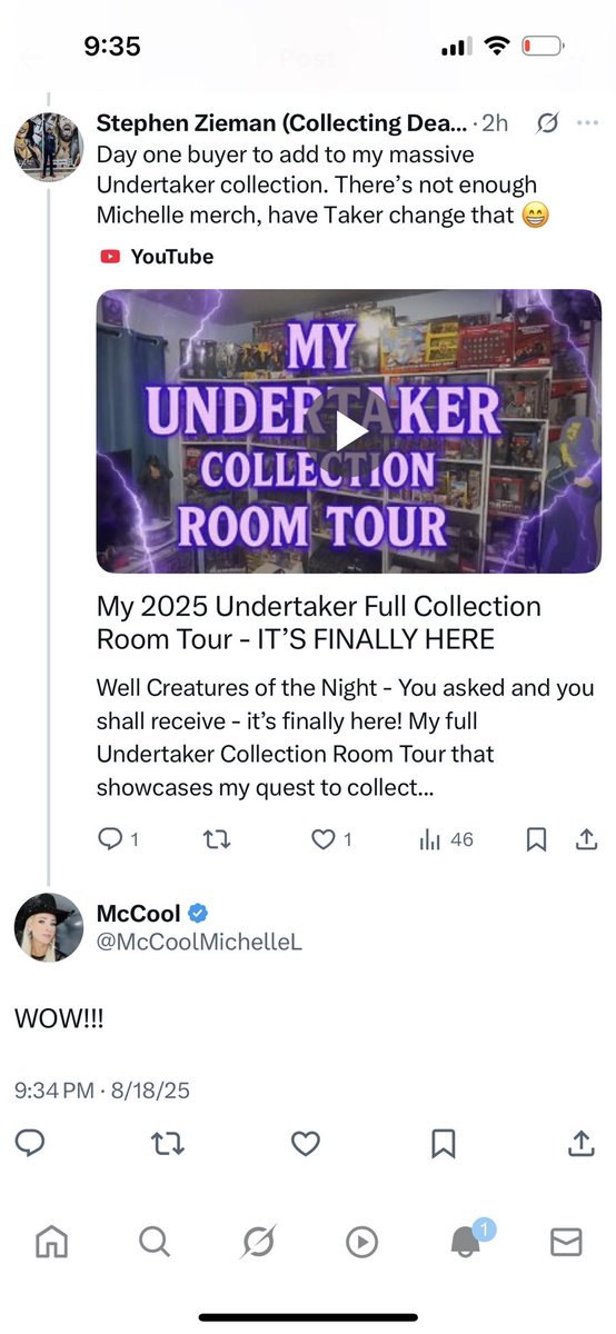 CollectUpDead's tweet image. Mother @McCoolMichelleL thinks my collection is WOW so check it out for yourself…can’t wait to add her legends elite to it next year!

youtu.be/2Snh9PaxjmQ