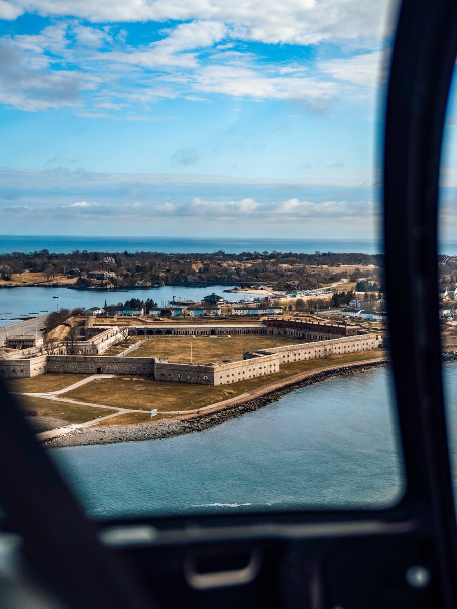 Up, up, &amp; away with @newporthelicoptertours ✨ 🚁