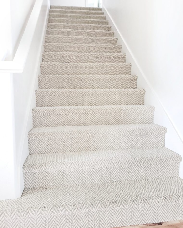 Carpeted stairs add style, safety, and a soft touch underfoot.
#StairStyle #CustomRunners #CQFloors