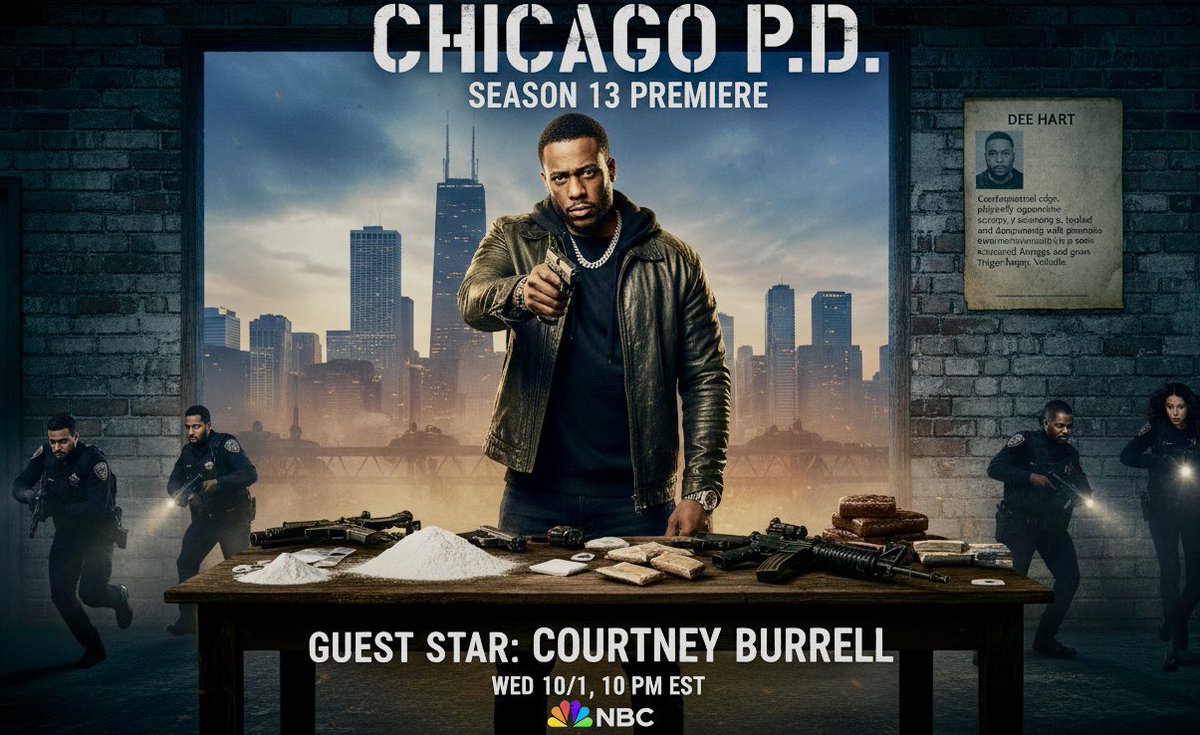 LLBurrell's tweet image. A Burrell Sunday Announcement : Tune into NBC this Wed, 10/1 , at 10 pm , as I will be guest starring in the 13th Season Premiere of Chicago P.D. #courtneyburrell #actor #nbc #chicagopd #season #premiere