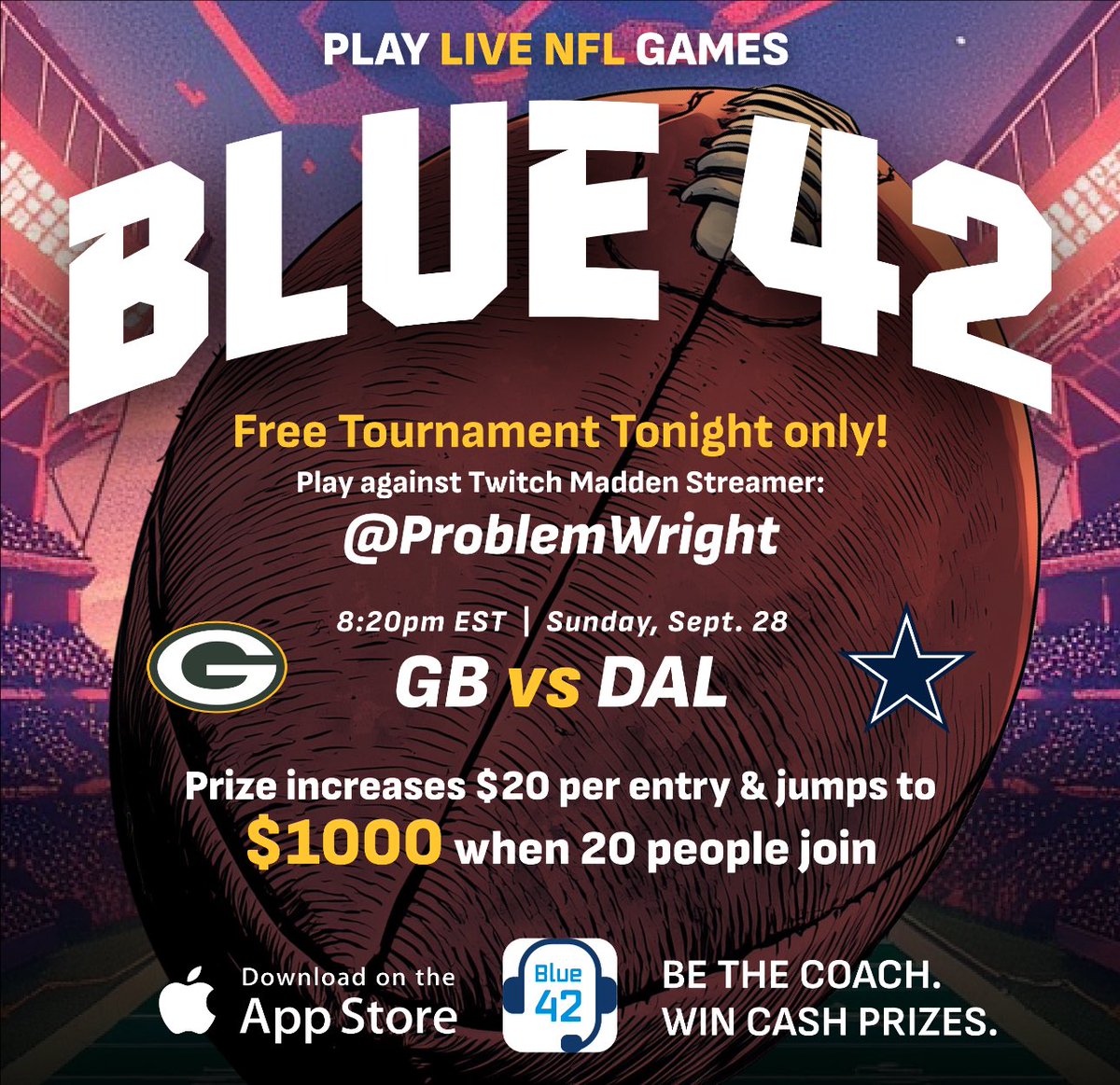 QB controversy in the Bay….

Sponsored by Blue42, join the contest tonight! Use referral “problem” and compete for up to $1000 in prizes during SNF!

Twitch.tv/problemwright