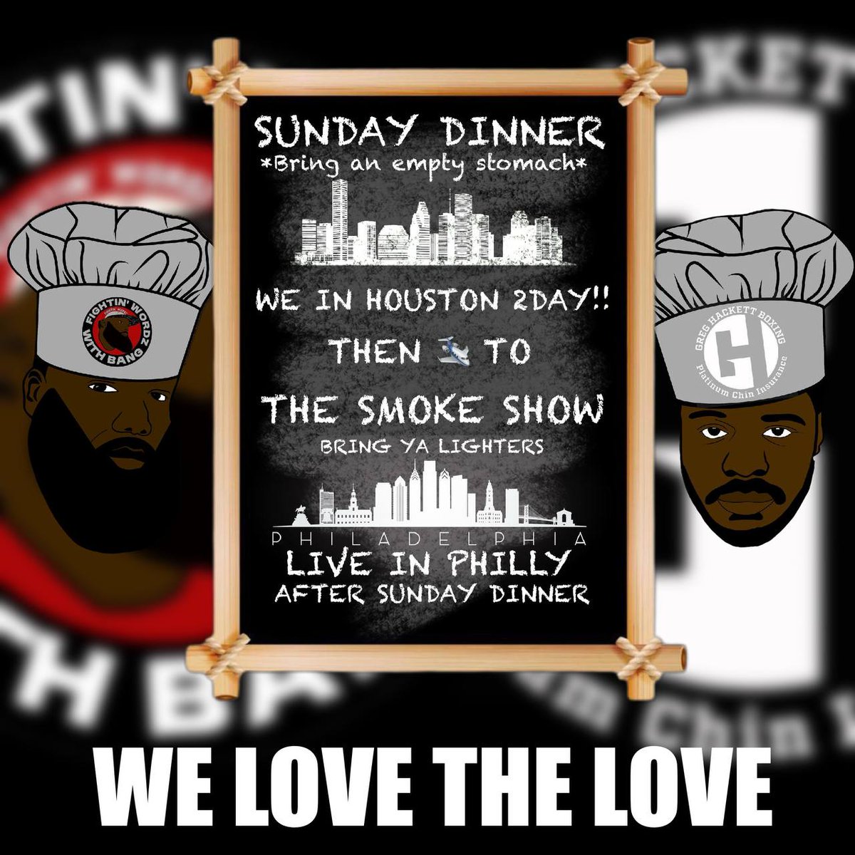 BANG (@fightinwordz1) on Twitter photo DINNER WILL BE SERVED SOON ON "FIGHTIN WORDS WIT BANG" ON YOUTUBE..BRING AN EMPTY STOMACH
<a href="/GregHackett215/">Greg Hackett</a>
#SundayDinner
#SmokeShow DINNER WILL BE SERVED SOON ON "FIGHTIN WORDS WIT BANG" ON YOUTUBE..BRING AN EMPTY STOMACH
<a href="/GregHackett215/">Greg Hackett</a>
#SundayDinner
#SmokeShow