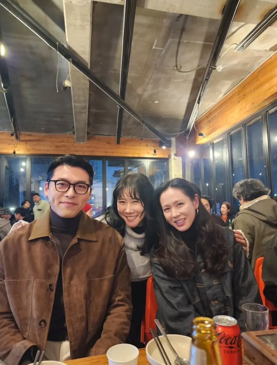 son yejin and hyun bin from <no other choice> wrap up party in january 🤍