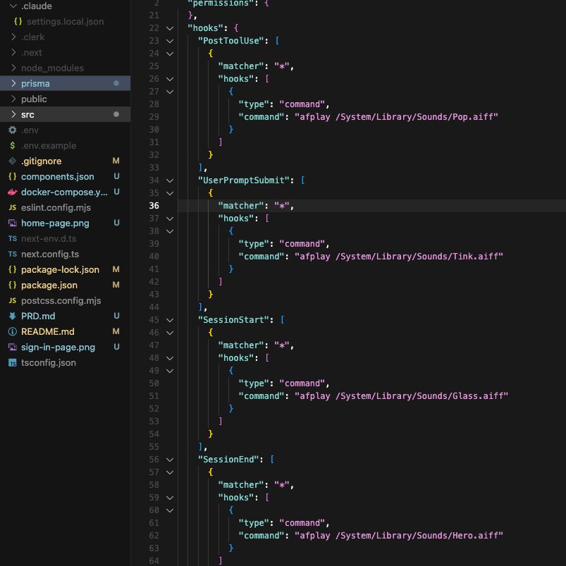 theJBelmonte's tweet photo. > How to add sound to Claude Code to know when it's done or what it's doing?

> Add hooks in the settings

> Add the hooks to the settings.local.json file inside your .claude folder. 

> Here's an example I use on my Mac: https://t.co/gTRpkTV2VS